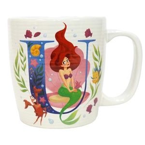 2020 Disney Parks ABC Letters U is for Under the Sea Little Mermaid Coffee Mug
